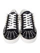 Stuart Weitzman Leather Beaded Accents Sneakers