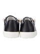 Stuart Weitzman Leather Beaded Accents Sneakers