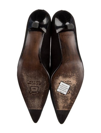 Stuart Weitzman Suede Bow Accents Pumps