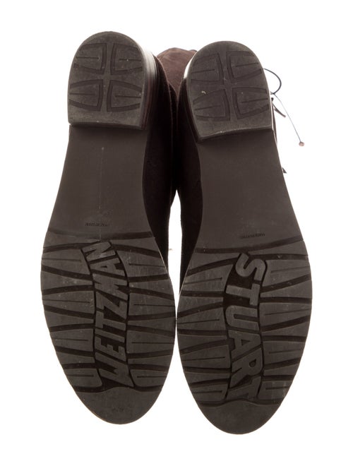 Stuart Weitzman Suede Bow Accents Boots