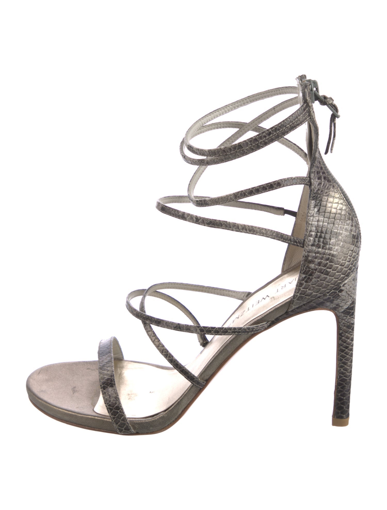 Stuart Weitzman Suede Gladiator Sandals