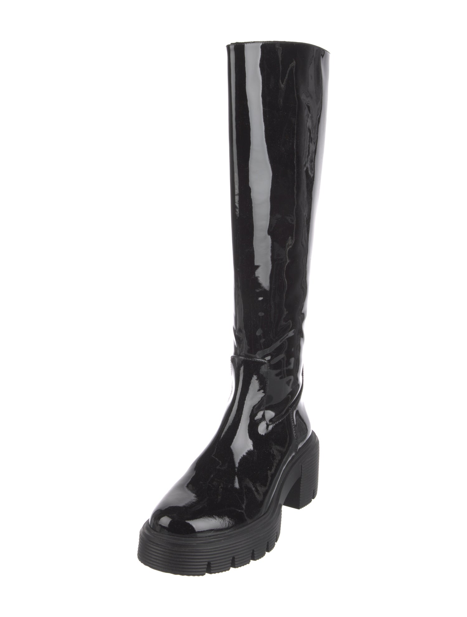 Stuart Weitzman Patent Leather Rain Boots