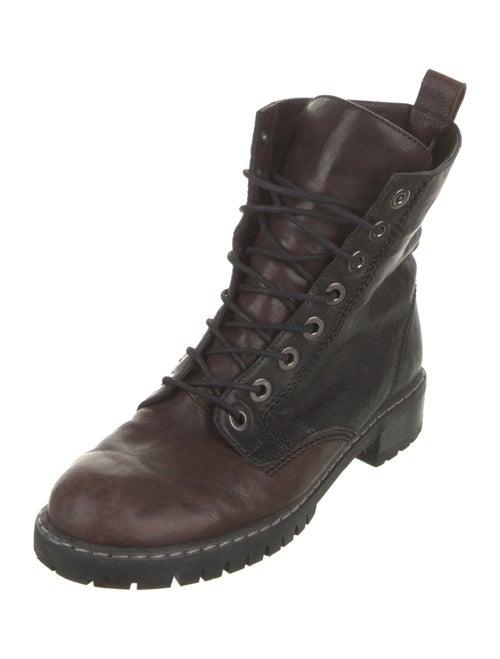 Stuart Weitzman Leather Combat Boots