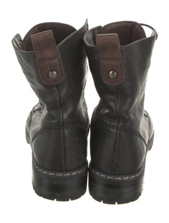 Stuart Weitzman Leather Combat Boots