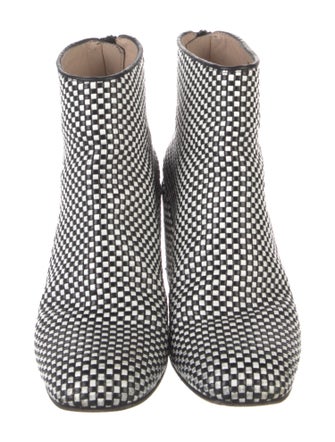 Stuart Weitzman Leather Printed Boots