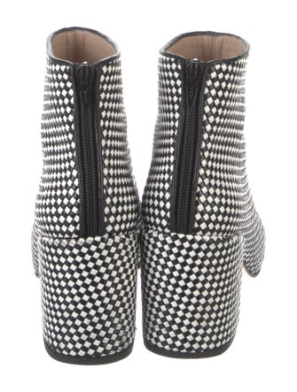 Stuart Weitzman Leather Printed Boots