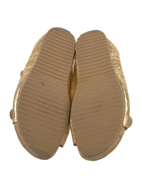 Stuart Weitzman Leather Animal Print Sandals