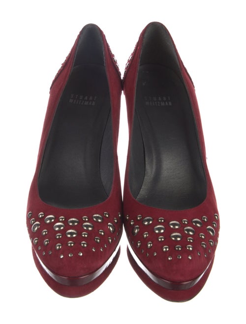 Stuart Weitzman Suede Patterned Pumps