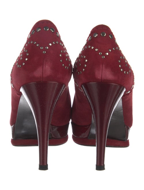 Stuart Weitzman Suede Patterned Pumps