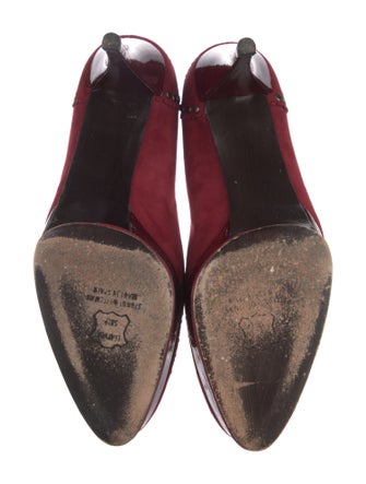 Stuart Weitzman Suede Patterned Pumps