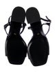 Stuart Weitzman Patent Leather T-Strap Sandals