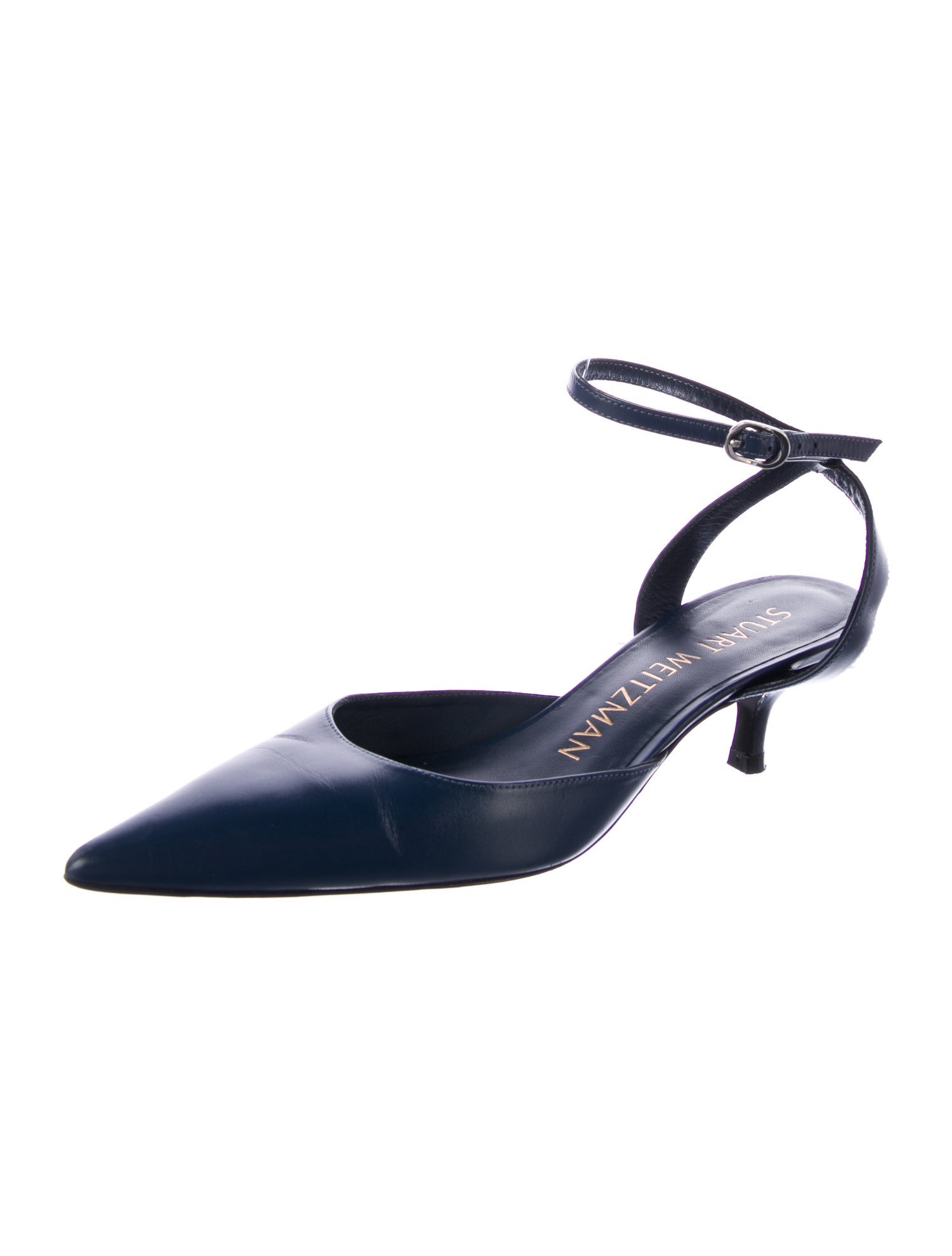 Stuart Weitzman Leather Slingback Flats