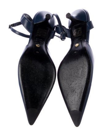 Stuart Weitzman Leather Slingback Flats