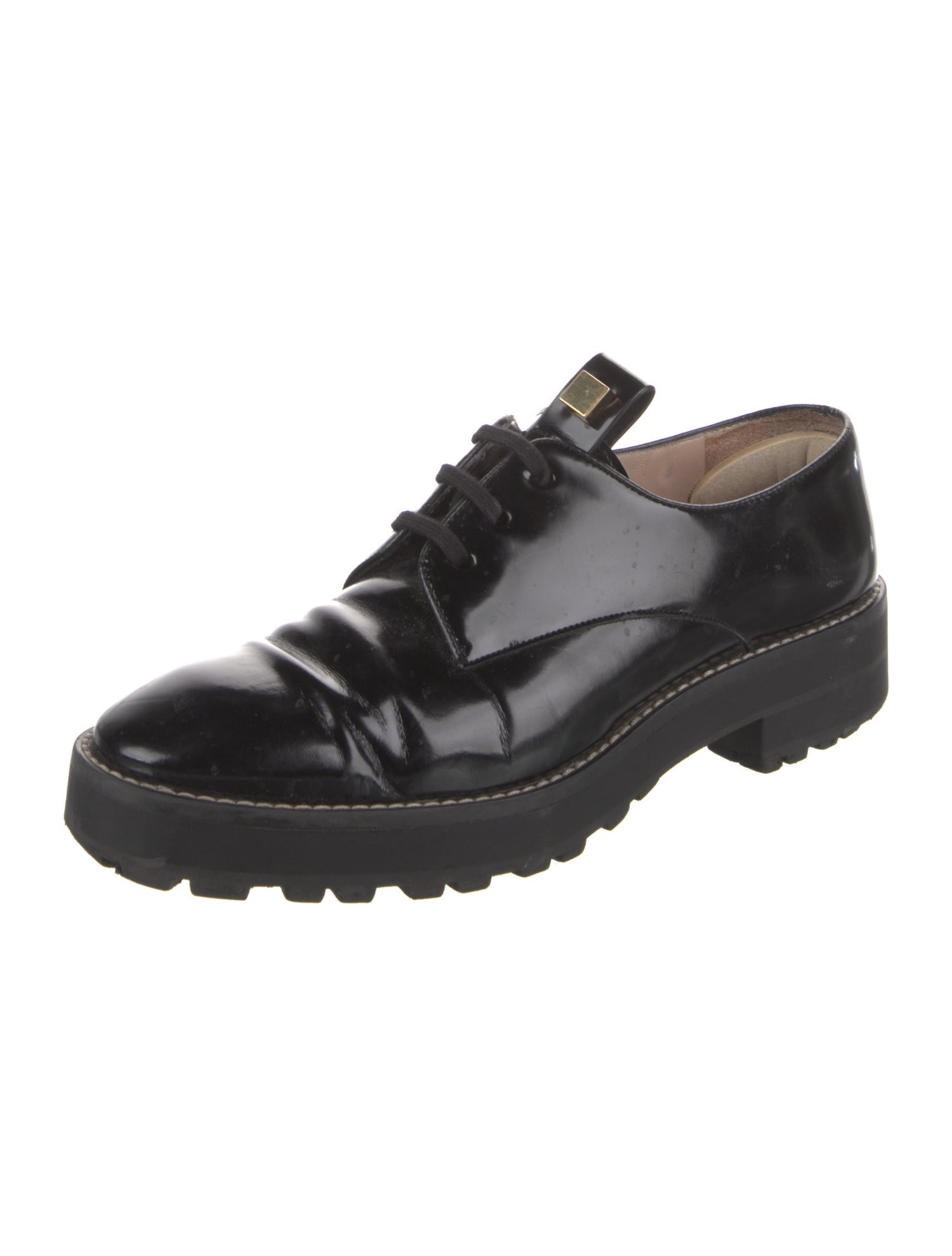 Stuart Weitzman Patent Leather Oxfords