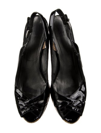 Stuart Weitzman Patent Leather Espadrilles