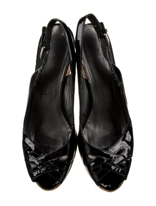 Stuart Weitzman Patent Leather Espadrilles