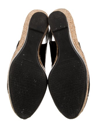 Stuart Weitzman Patent Leather Espadrilles