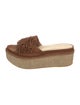 Stuart Weitzman Suede Colorblock Pattern Espadrilles