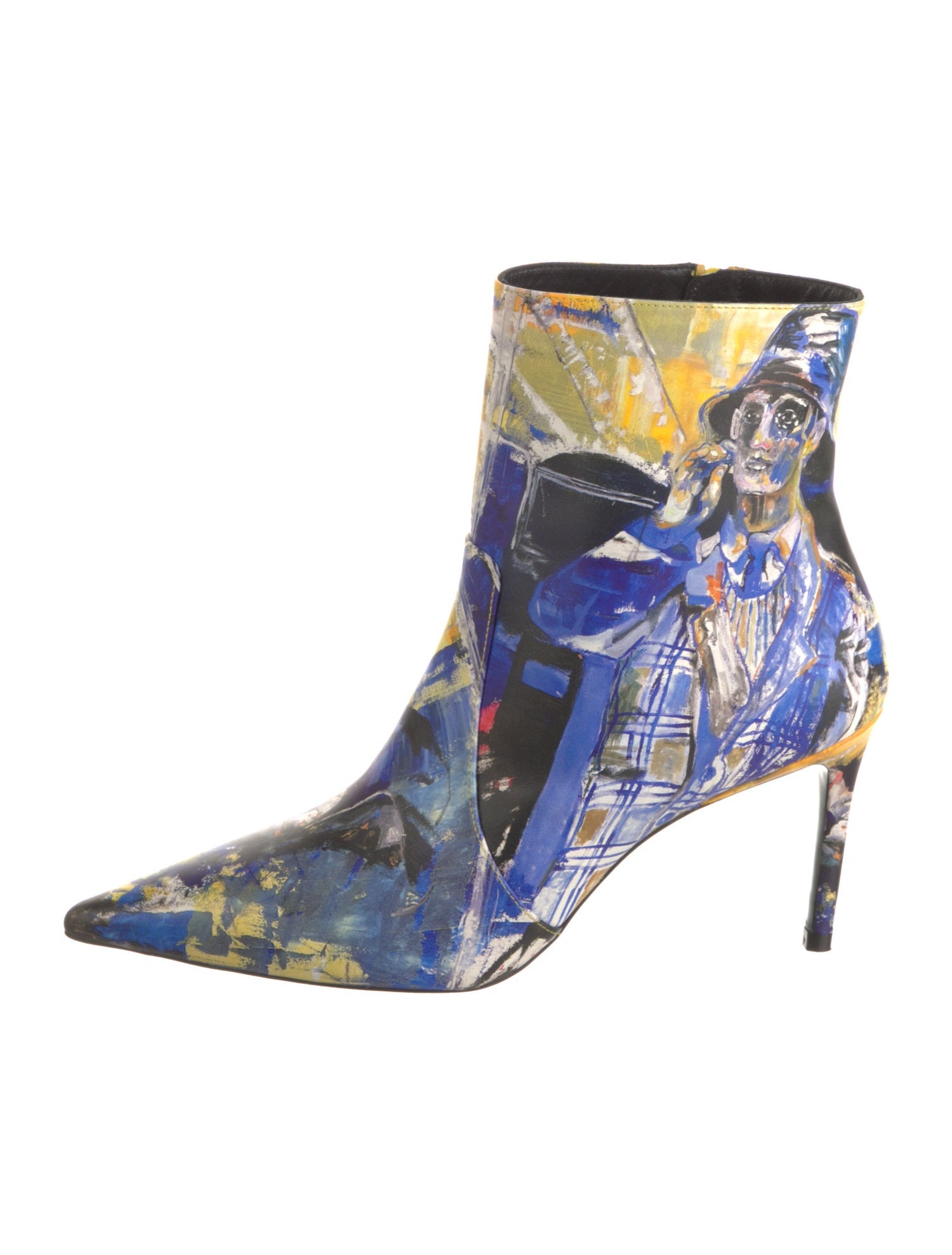 Stuart Weitzman Leather Printed Boots