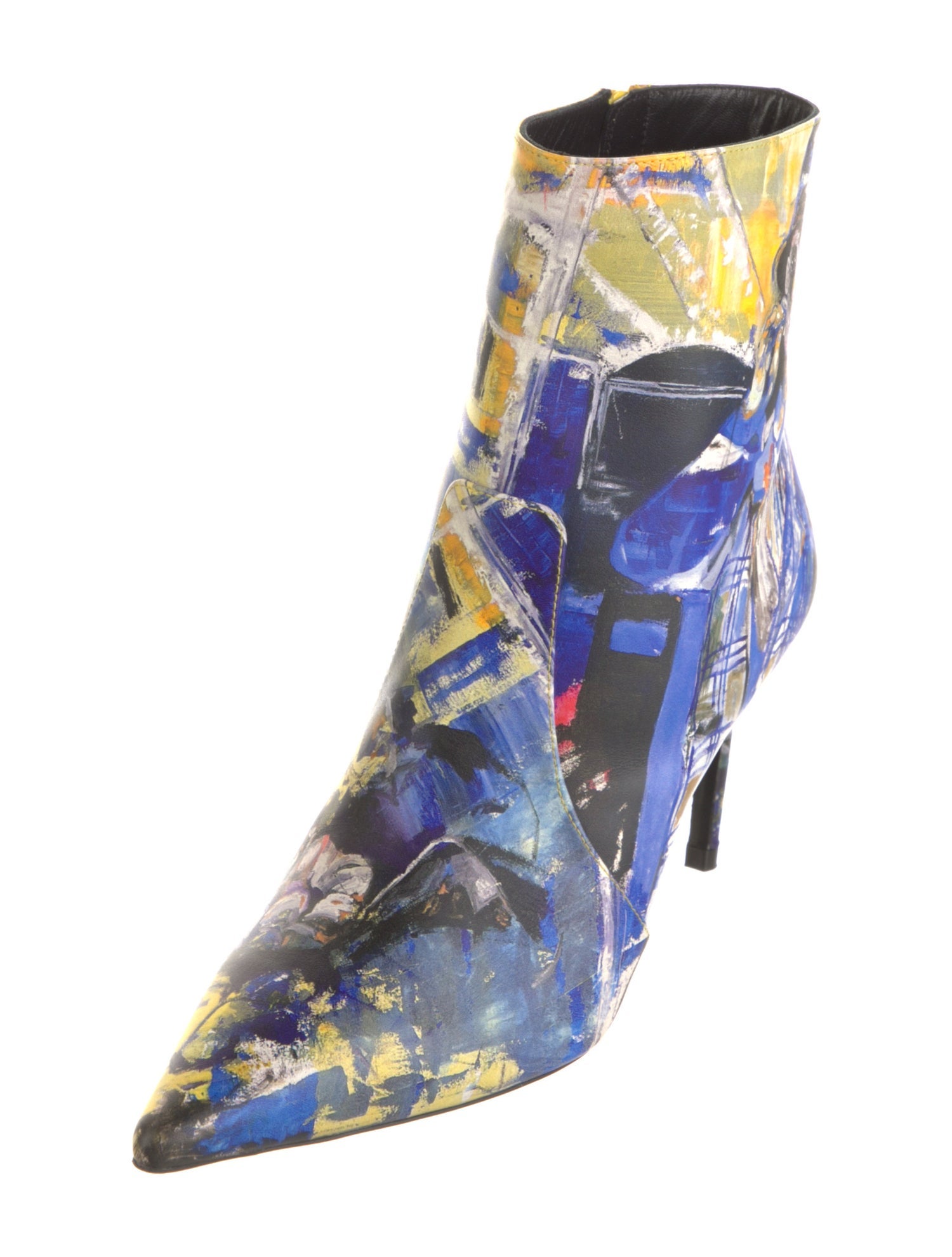 Stuart Weitzman Leather Printed Boots
