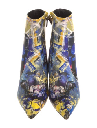 Stuart Weitzman Leather Printed Boots