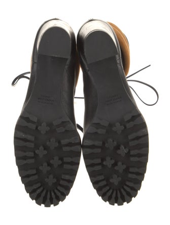 Stuart Weitzman Leather Lace-Up Boots