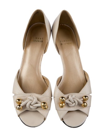 Stuart Weitzman Leather D'Orsay Pumps