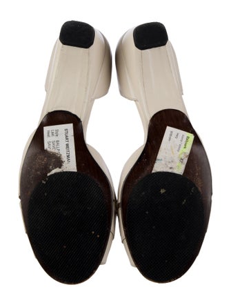 Stuart Weitzman Leather D'Orsay Pumps