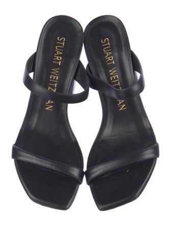 Stuart Weitzman Leather Slides