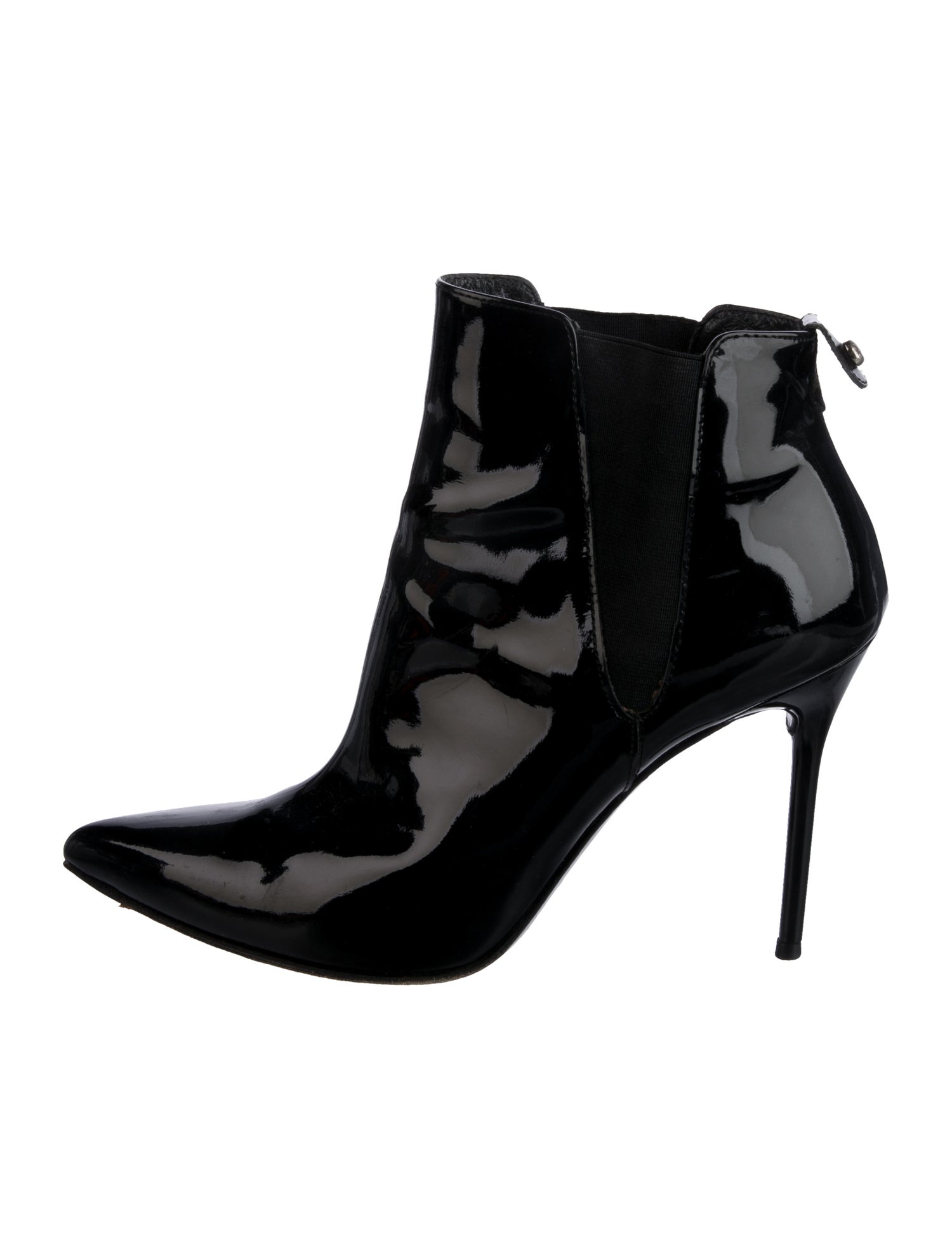 Stuart Weitzman Patent Leather Chelsea Boots
