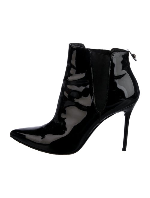 Stuart Weitzman Patent Leather Chelsea Boots