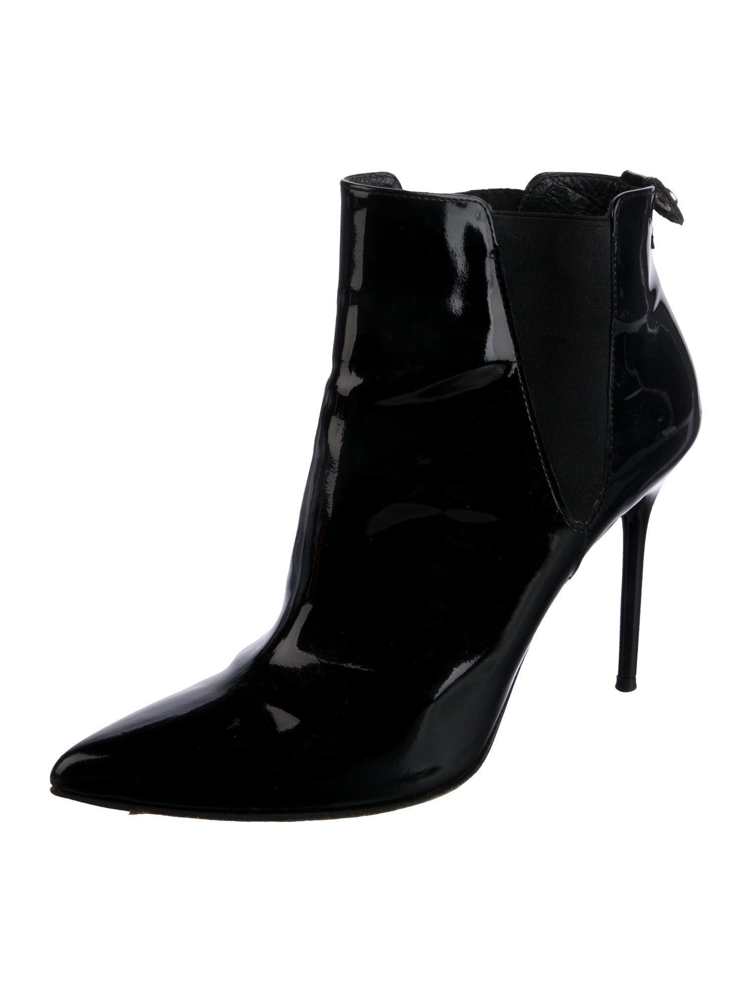 Stuart Weitzman Patent Leather Chelsea Boots