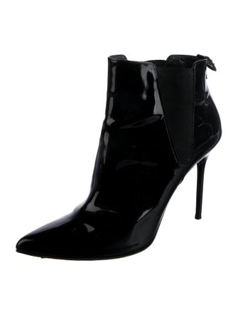 Stuart Weitzman Patent Leather Chelsea Boots