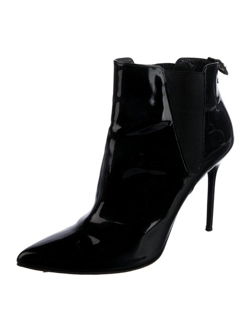 Stuart Weitzman Patent Leather Chelsea Boots