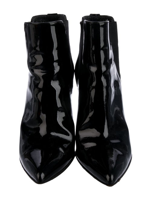 Stuart Weitzman Patent Leather Chelsea Boots