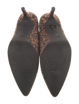 Stuart Weitzman Suede Animal Print Sock Boots