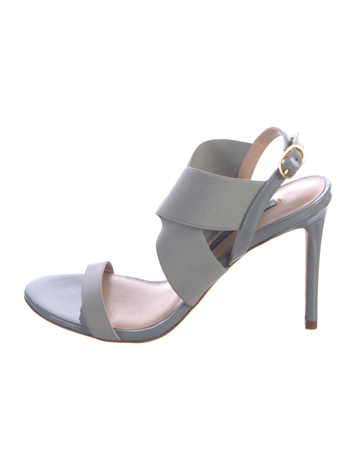 Stuart Weitzman Patent Leather Slingback Sandals