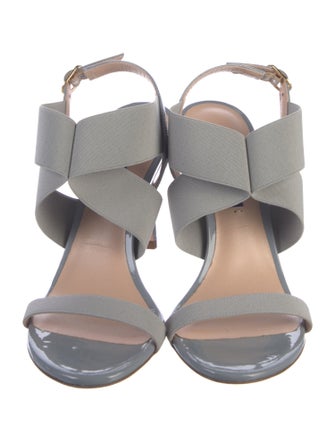 Stuart Weitzman Patent Leather Slingback Sandals