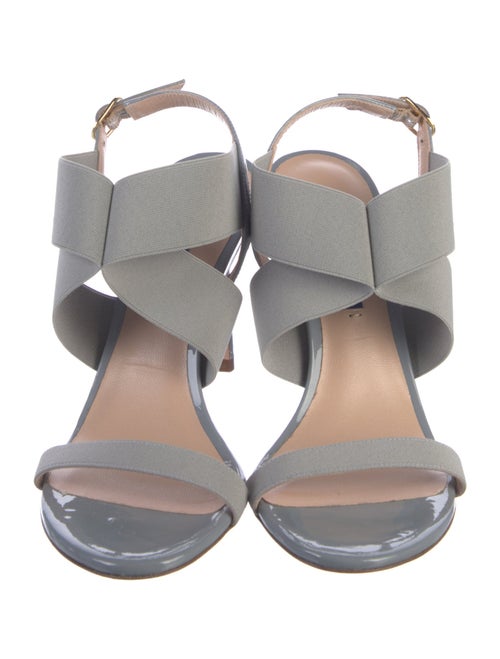 Stuart Weitzman Patent Leather Slingback Sandals