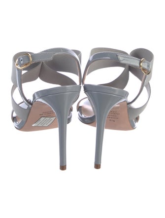 Stuart Weitzman Patent Leather Slingback Sandals