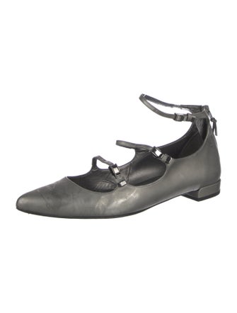 Stuart Weitzman Leather Mary Jane Flats