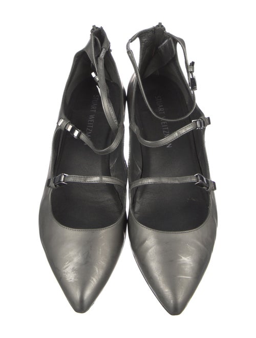 Stuart Weitzman Leather Mary Jane Flats