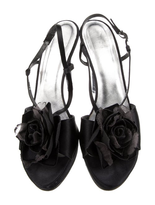 Stuart Weitzman Satin Slingback Sandals