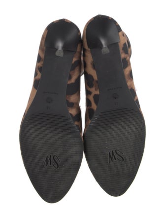 Stuart Weitzman Neoprene Animal Print Sock Boots