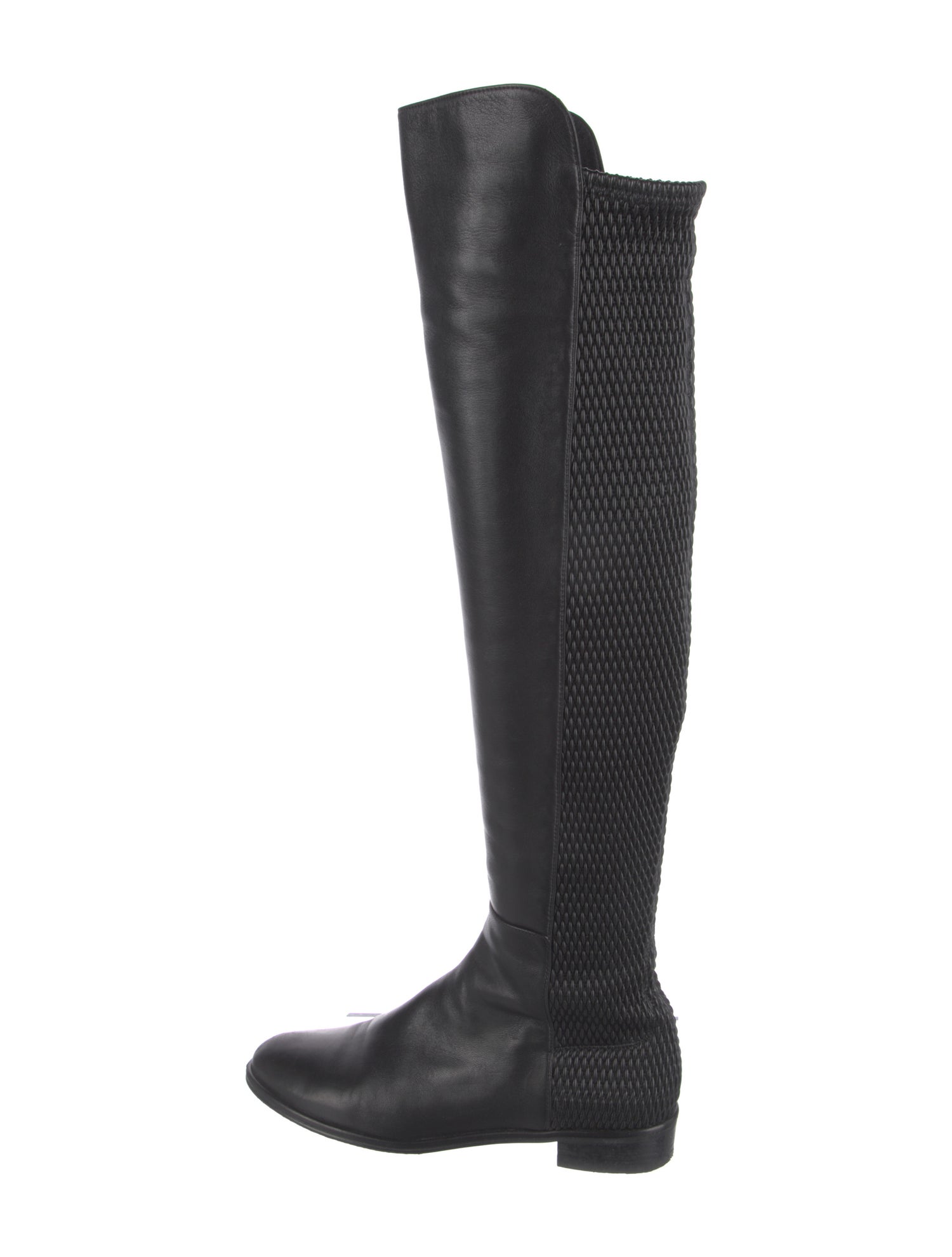 Stuart Weitzman Leather Sock Boots