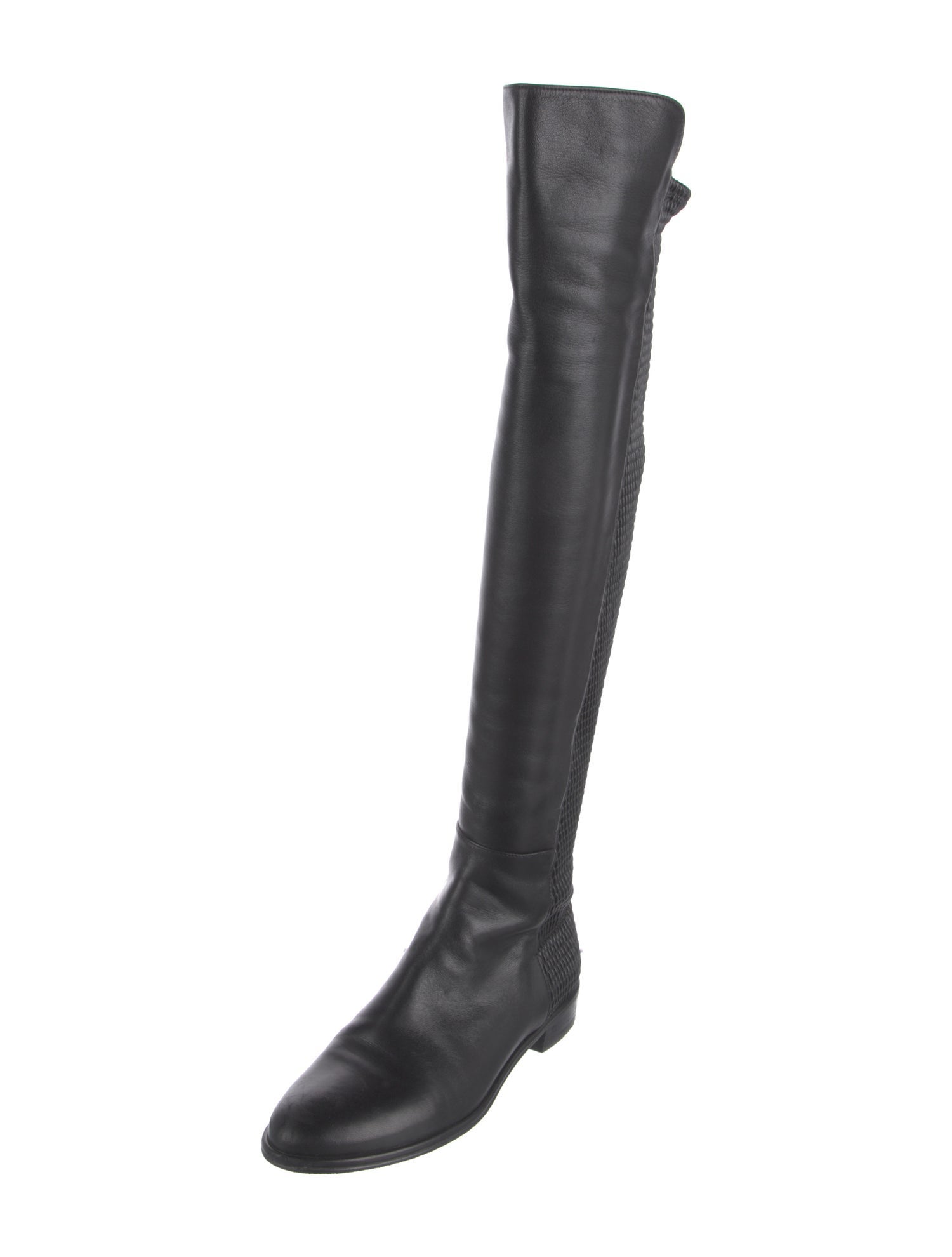 Stuart Weitzman Leather Sock Boots