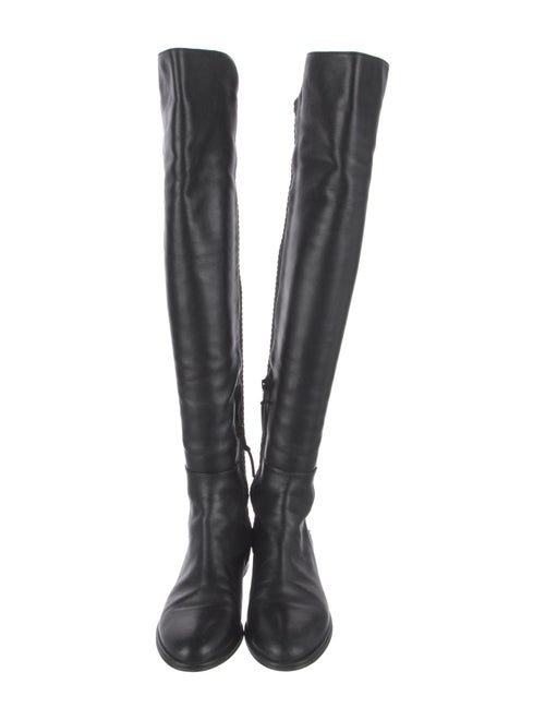 Stuart Weitzman Leather Sock Boots