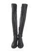 Stuart Weitzman Leather Sock Boots
