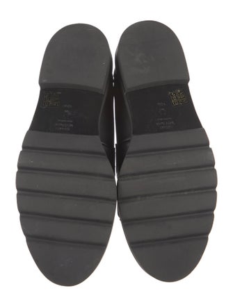 Stuart Weitzman Leather Tassel Accents Loafers