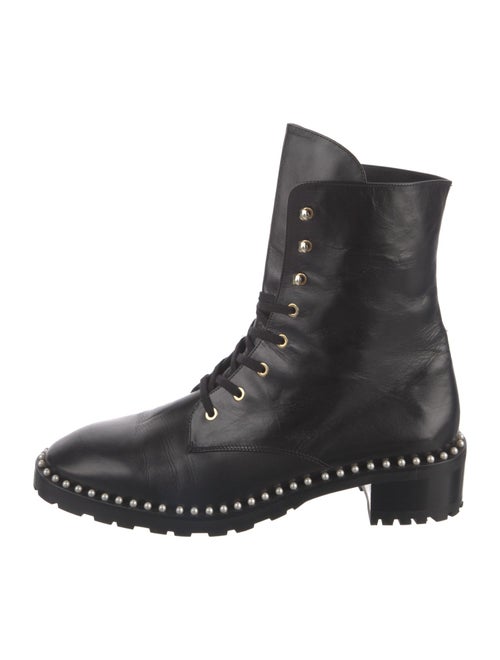 Stuart Weitzman Leather Combat Boots